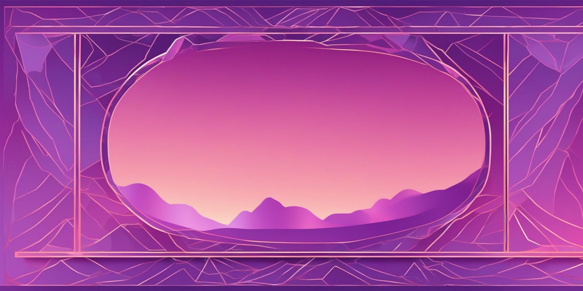 Mirror in flat illustration style, colorful purple gradient colors