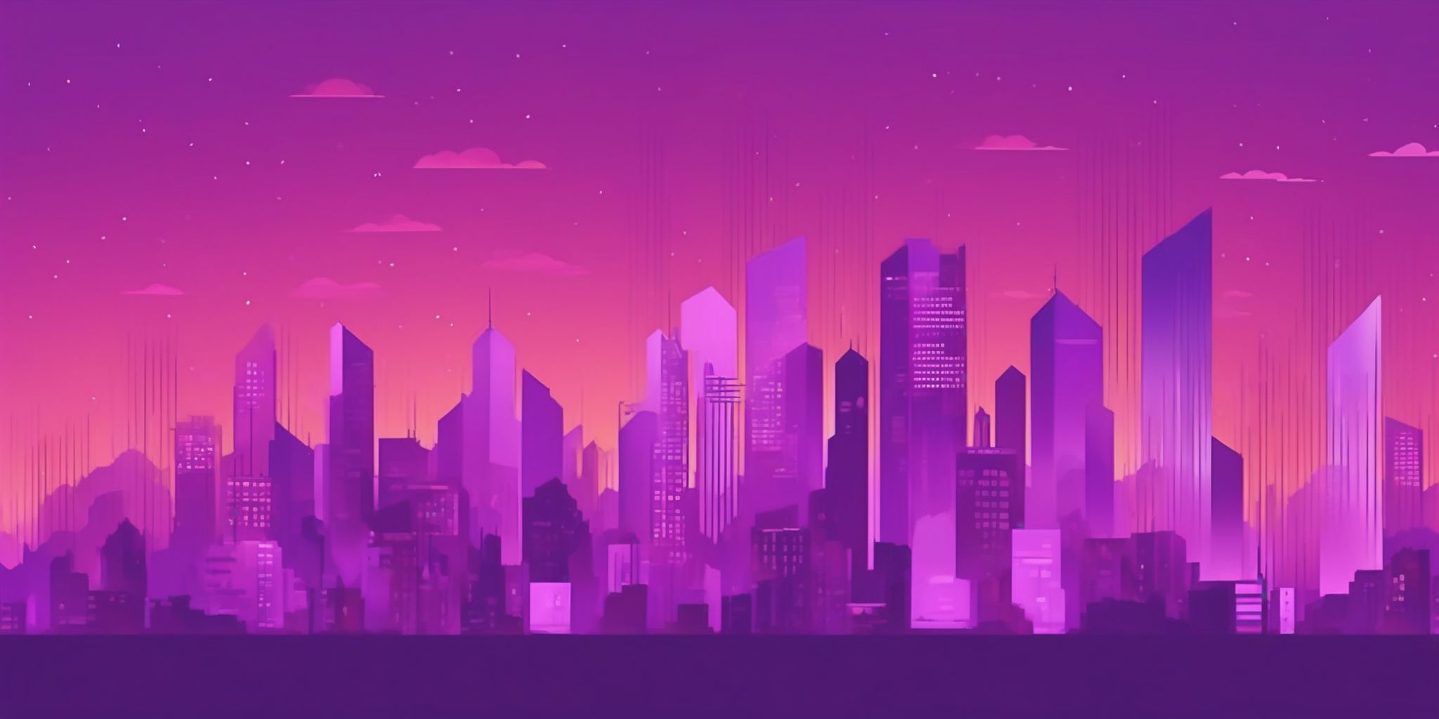 Index in flat illustration style, colorful purple gradient colors