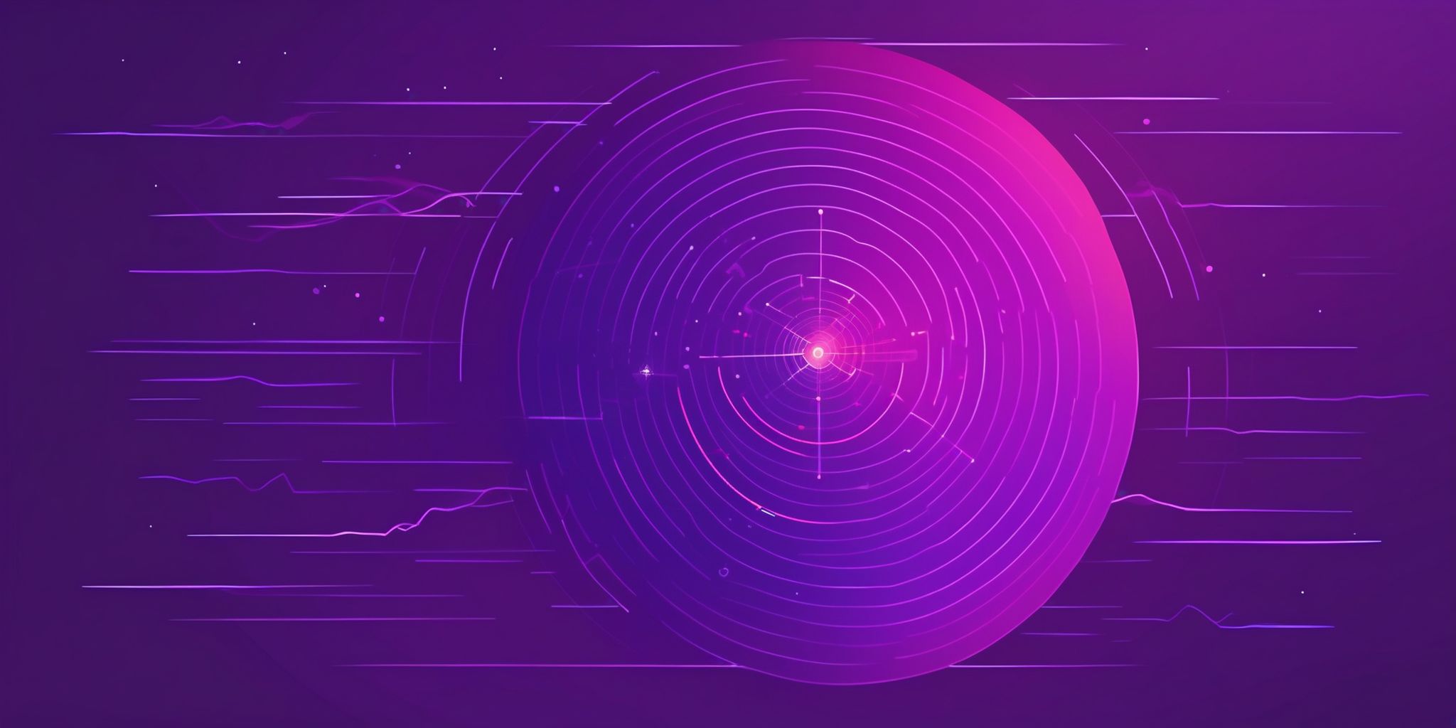 Radar in flat illustration style, colorful purple gradient colors