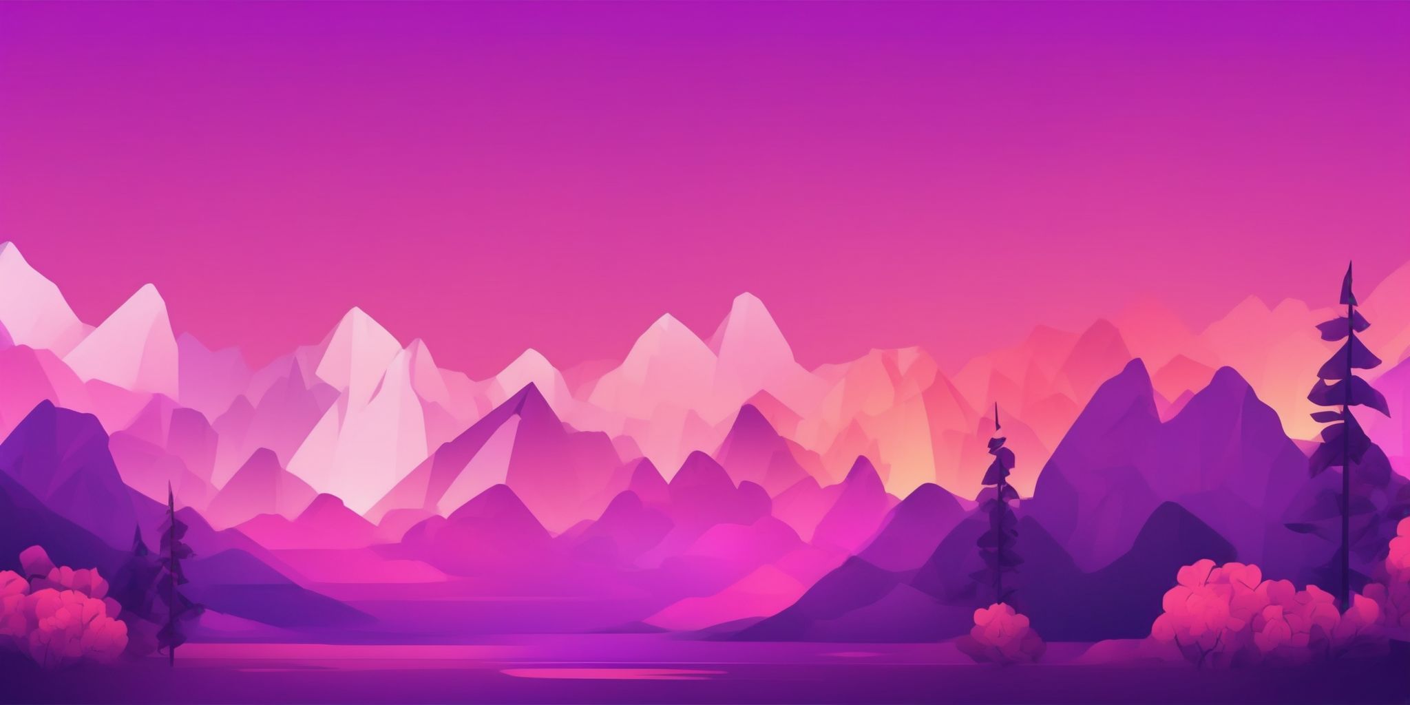 Options in flat illustration style, colorful purple gradient colors