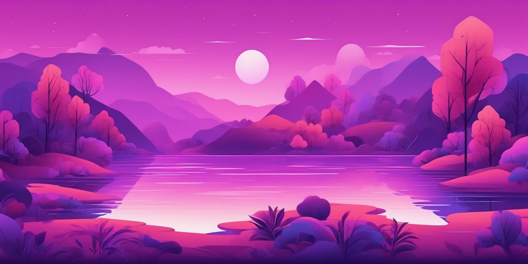 Captivating narratives in flat illustration style, colorful purple gradient colors