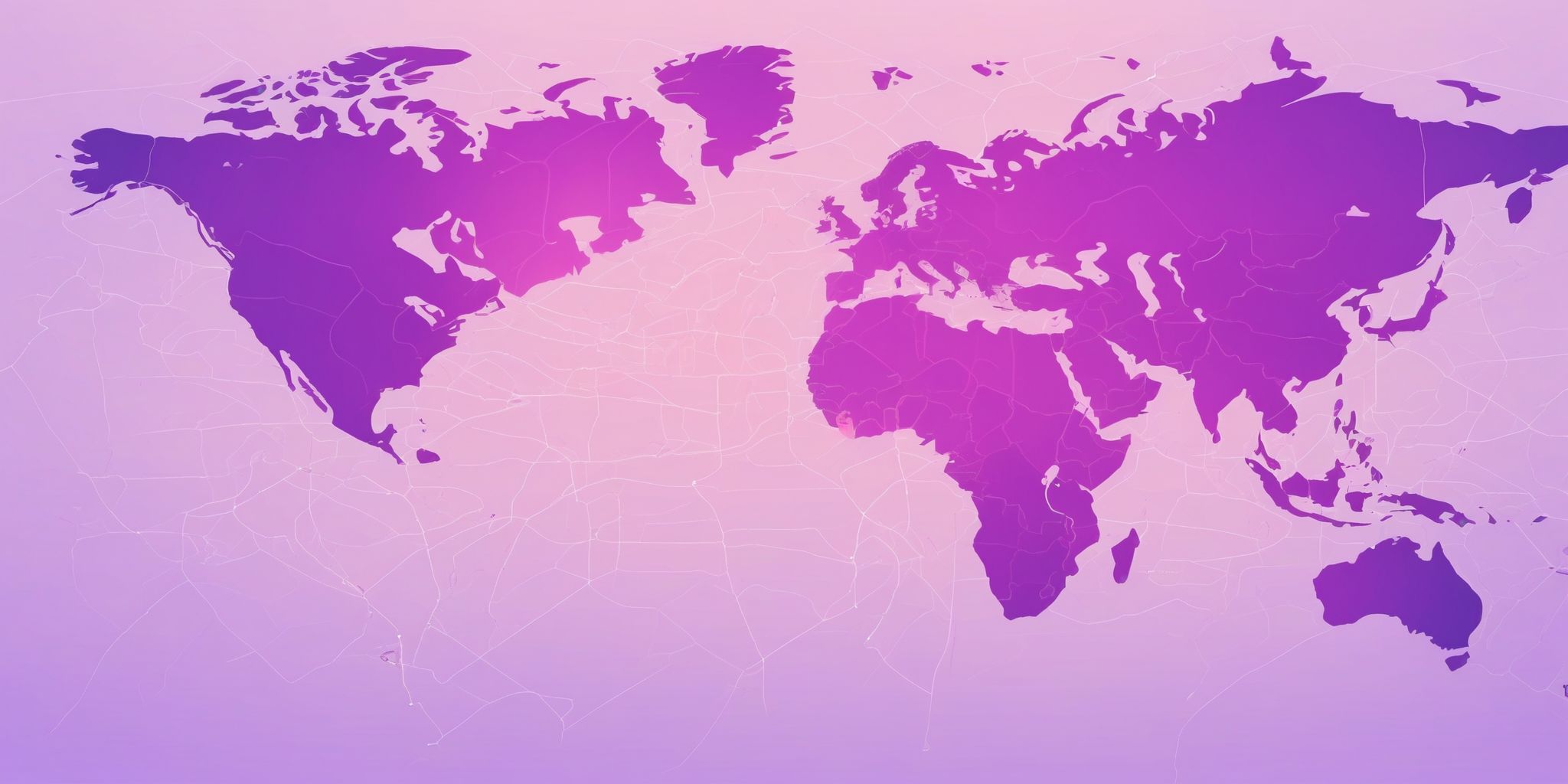 Map in flat illustration style, colorful purple gradient colors