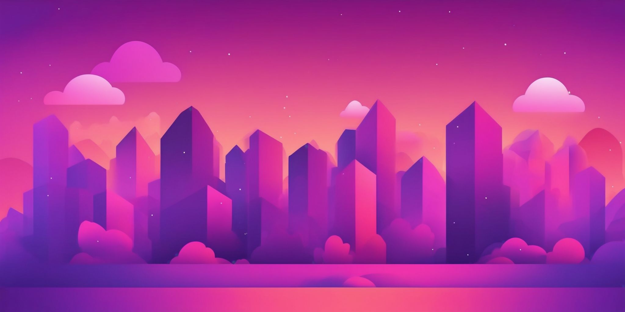 Box in flat illustration style, colorful purple gradient colors