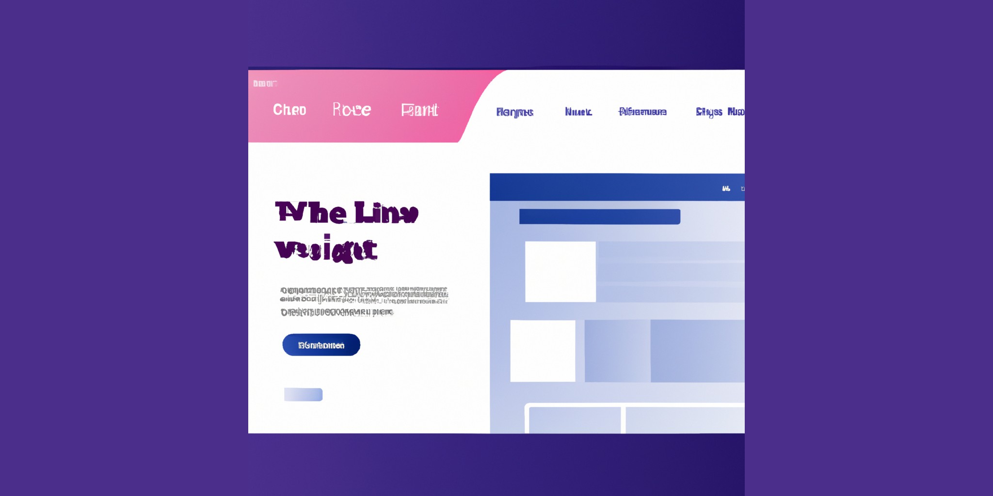 a website in flat illustration style with gradients and white background