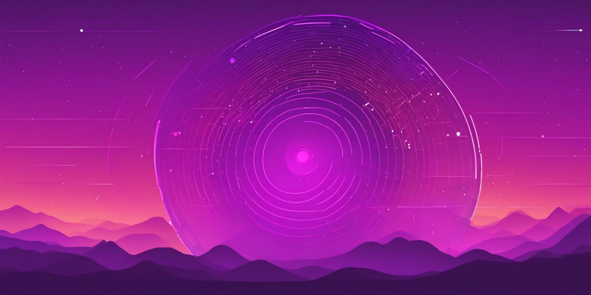 Radar in flat illustration style, colorful purple gradient colors