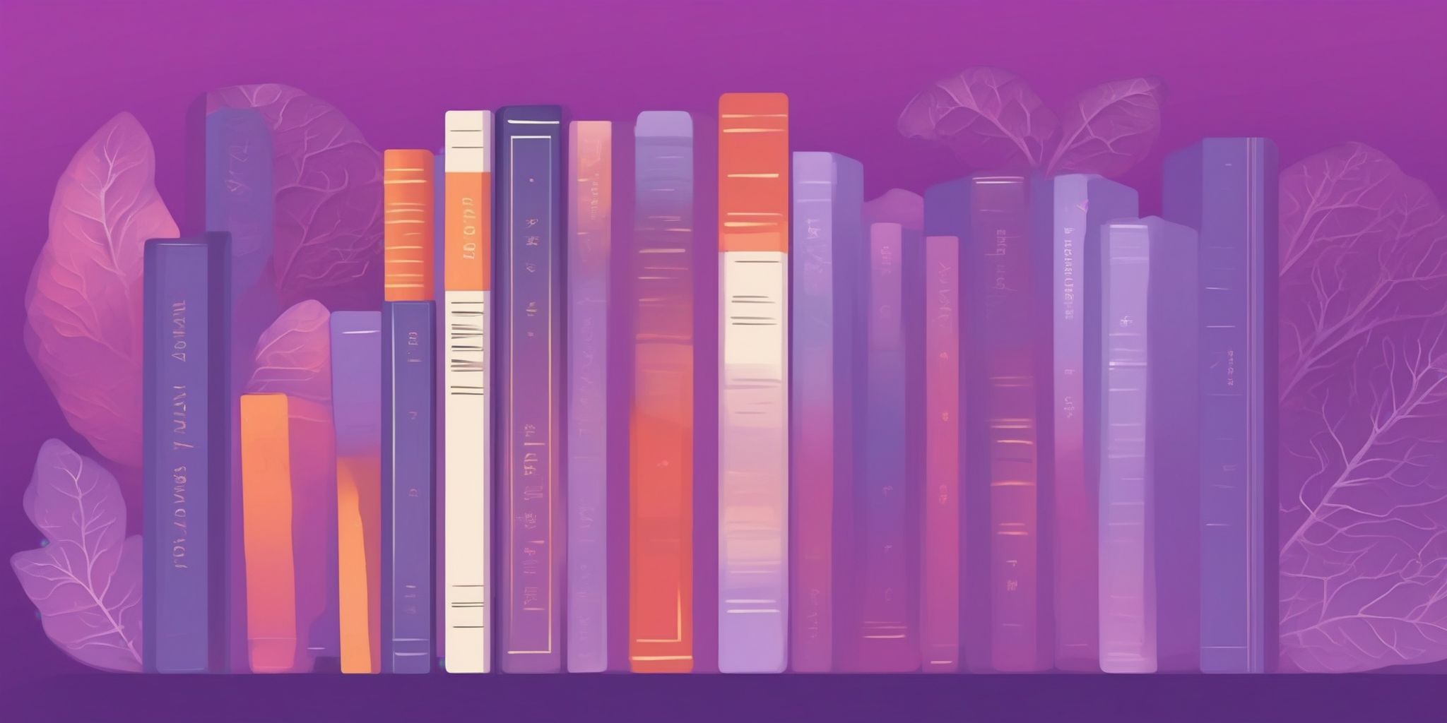 Dictionary in flat illustration style, colorful purple gradient colors