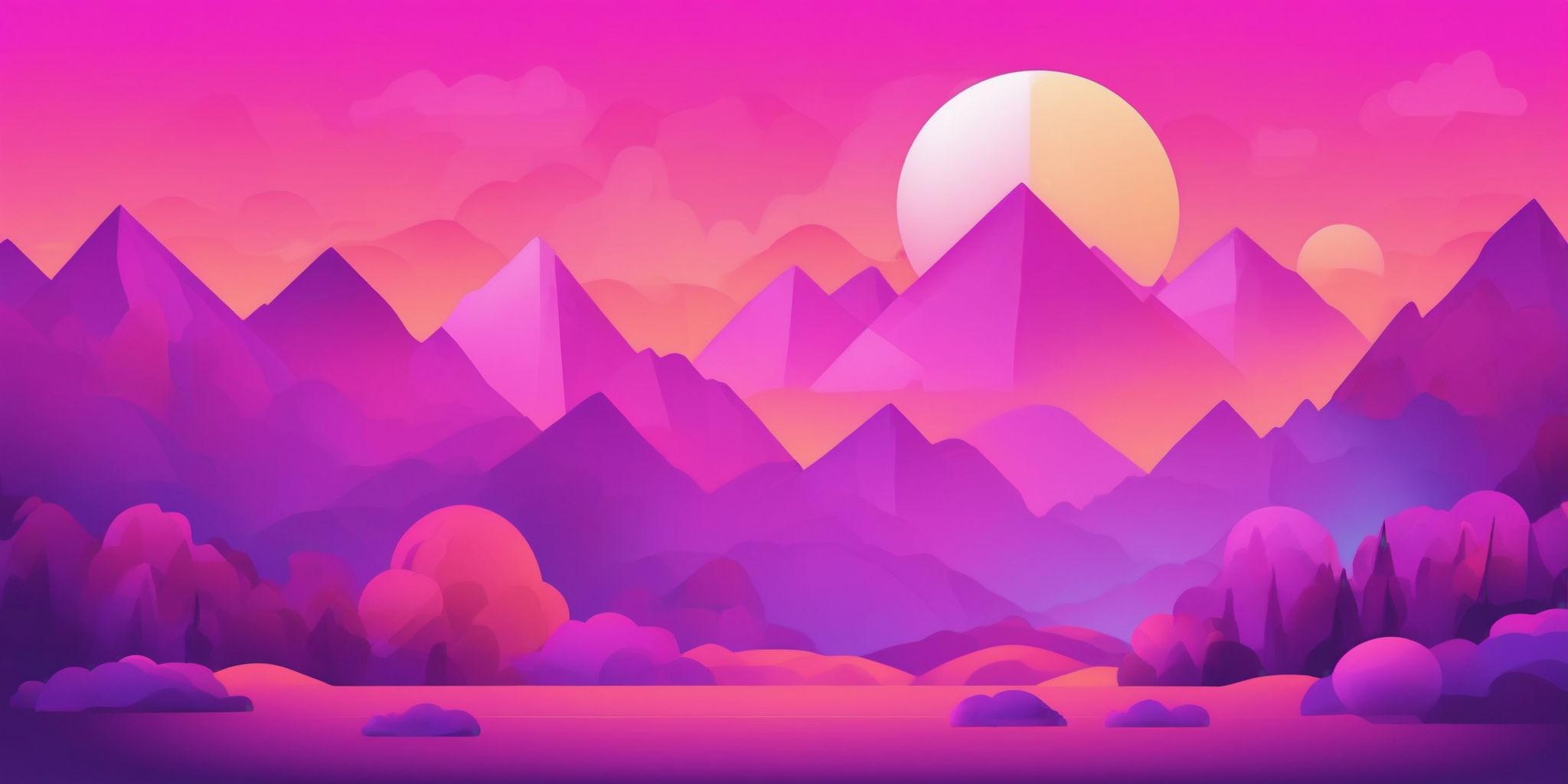 Alert in flat illustration style, colorful purple gradient colors