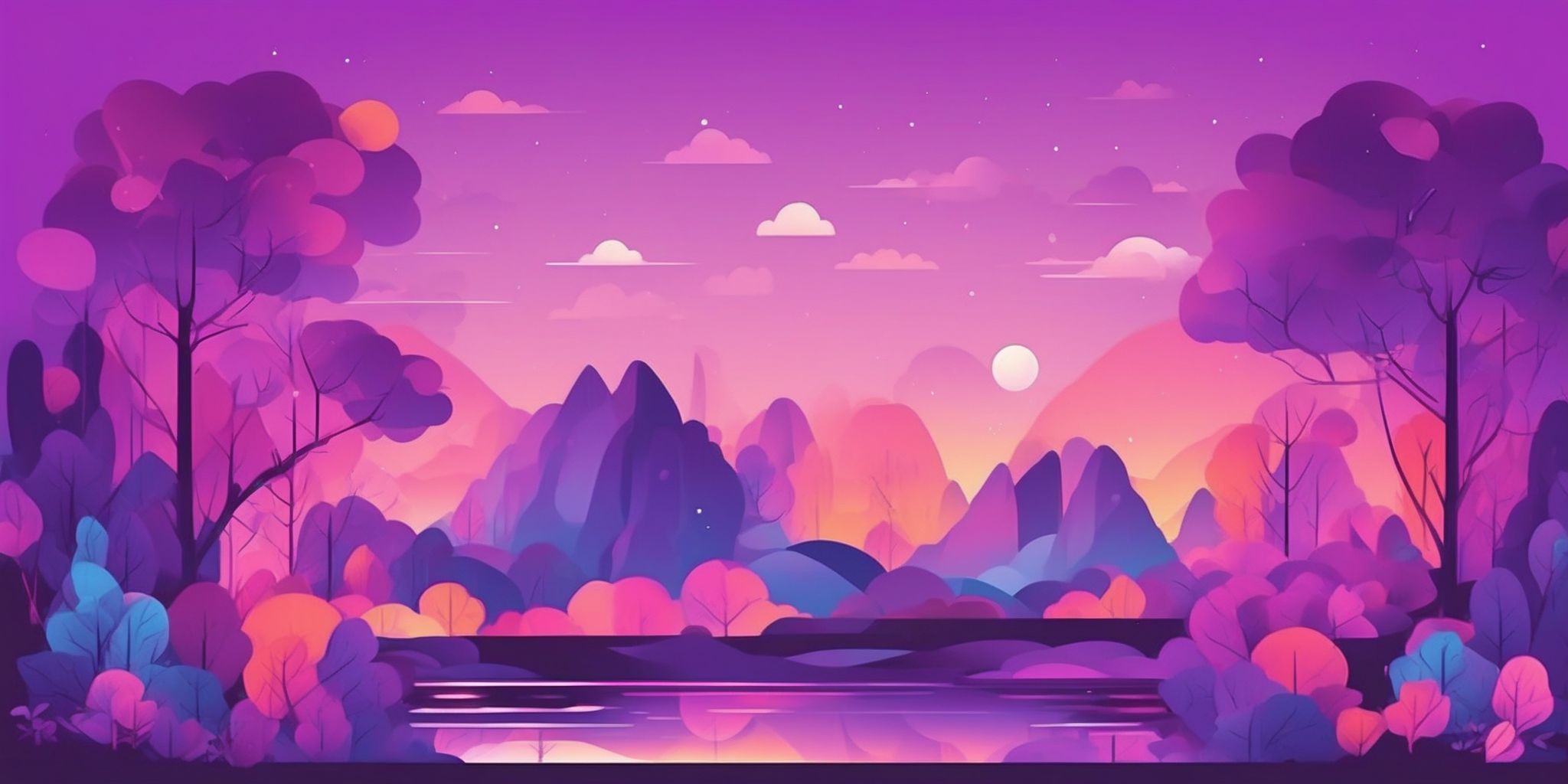 beginners in flat illustration style, colorful purple gradient colors