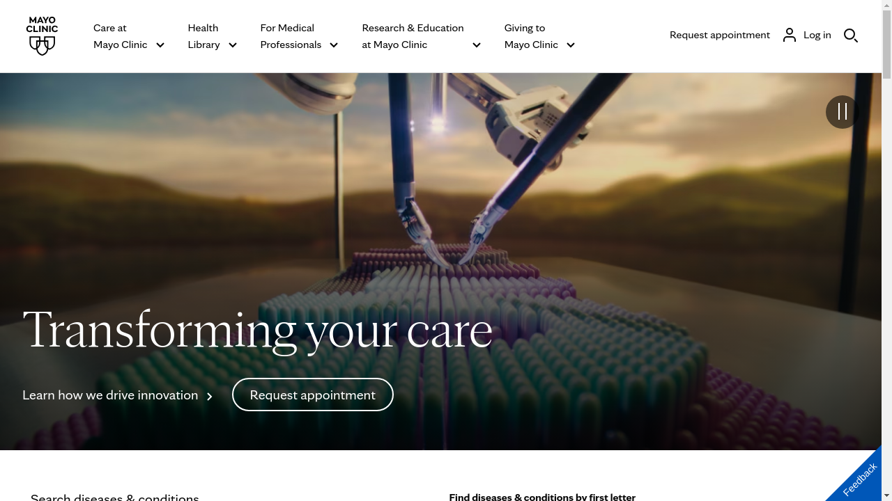 Mayo Clinic website