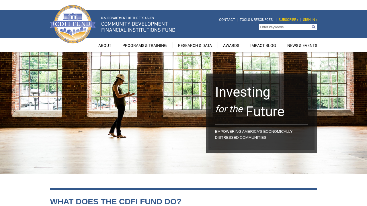 Community Development Financial Institutions (CDFIs) website