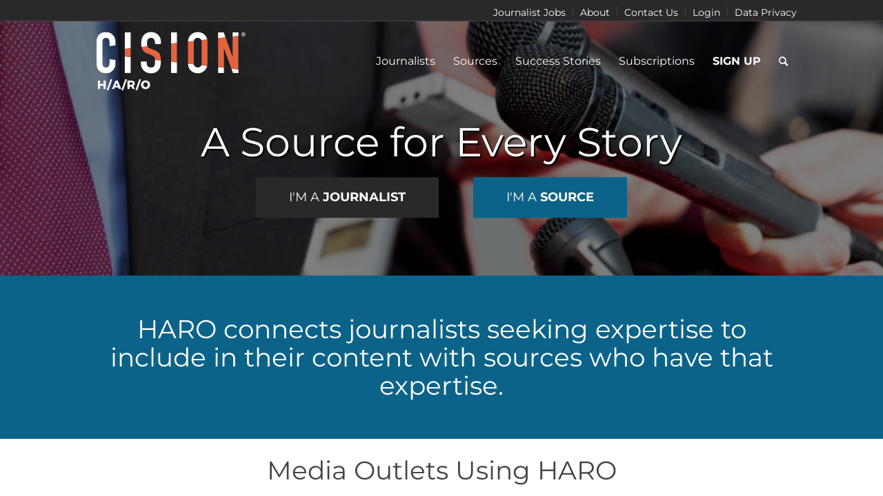 HARO (Help a Reporter Out) website