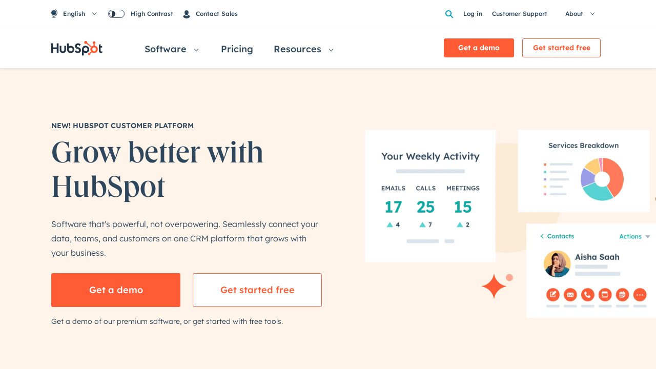 HubSpot website