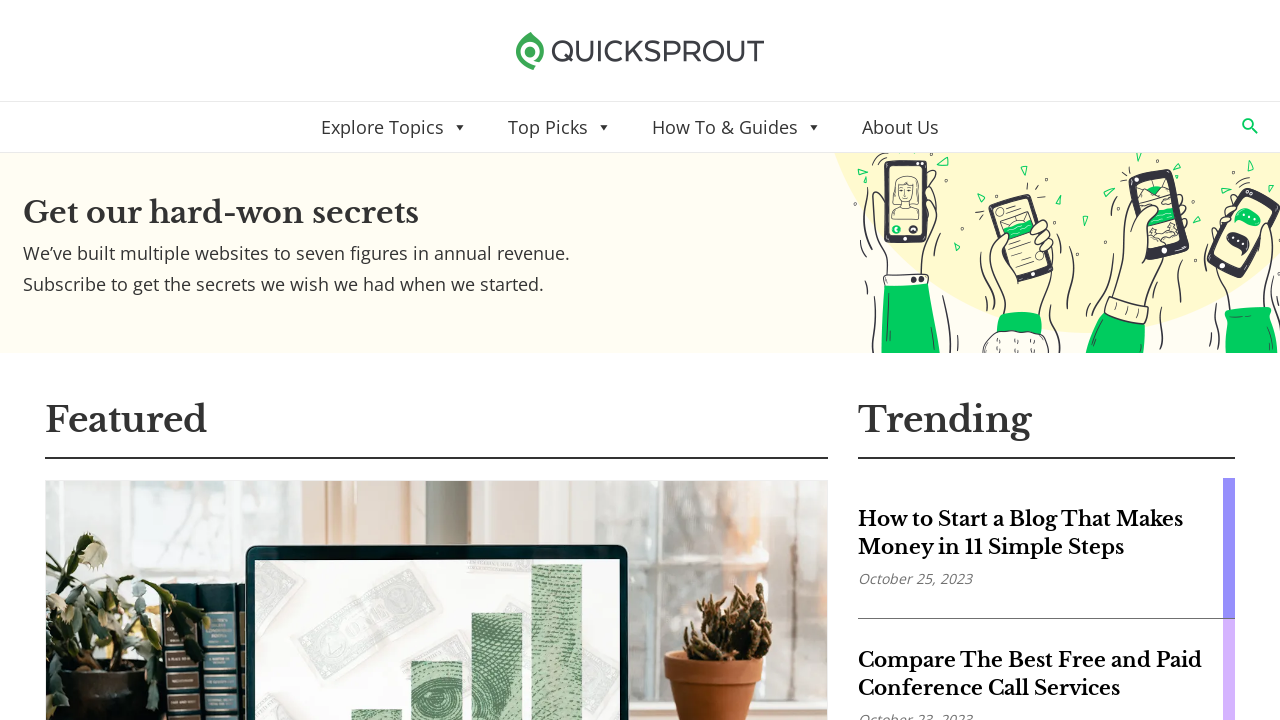 QuickSprout website
