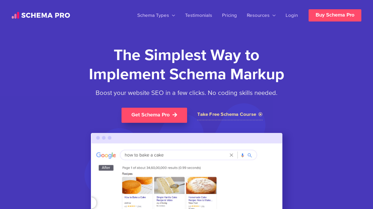 Schema Pro website